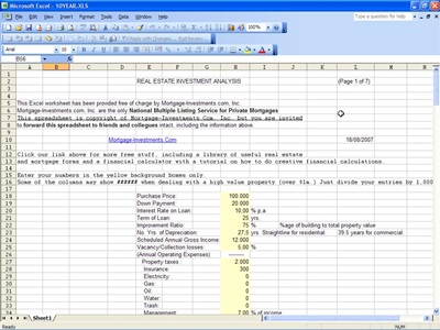 Real Estate Investment Analysis