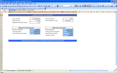 mortgage payoff calculator with extra principal payment