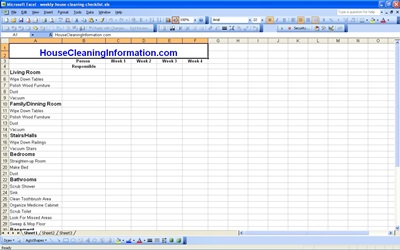 cleaning roster template