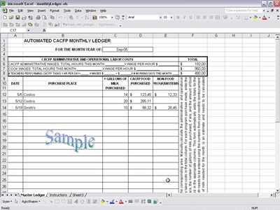 Monthly Ledger