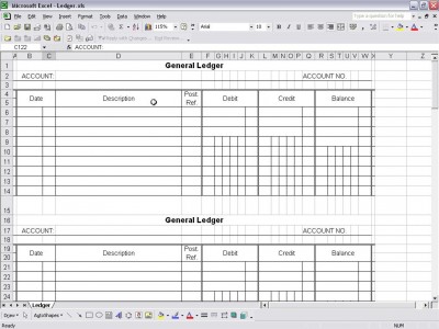 ledger excel template