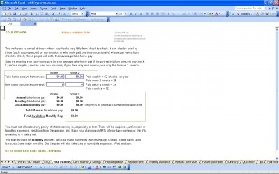 Detailed Budget Planner