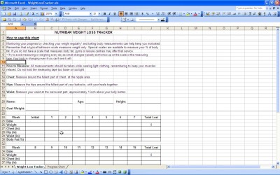 Nutribar Weight Loss Tracker