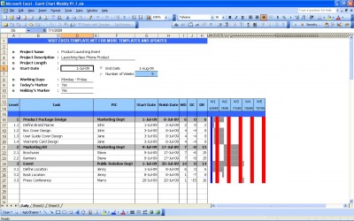 Gantt Chart Excel