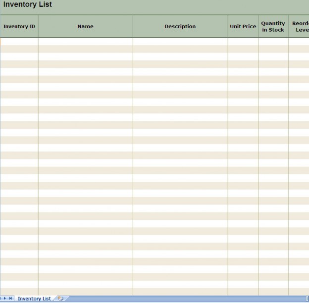 Free Printable Inventory Count Sheets 4259