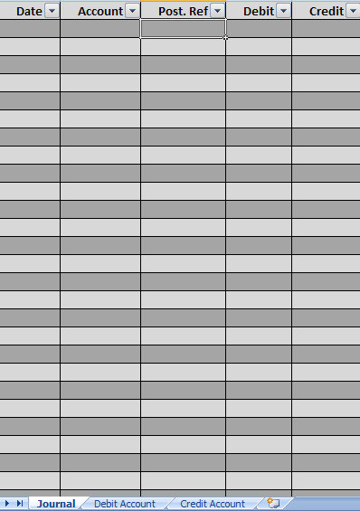 free excel accounting template