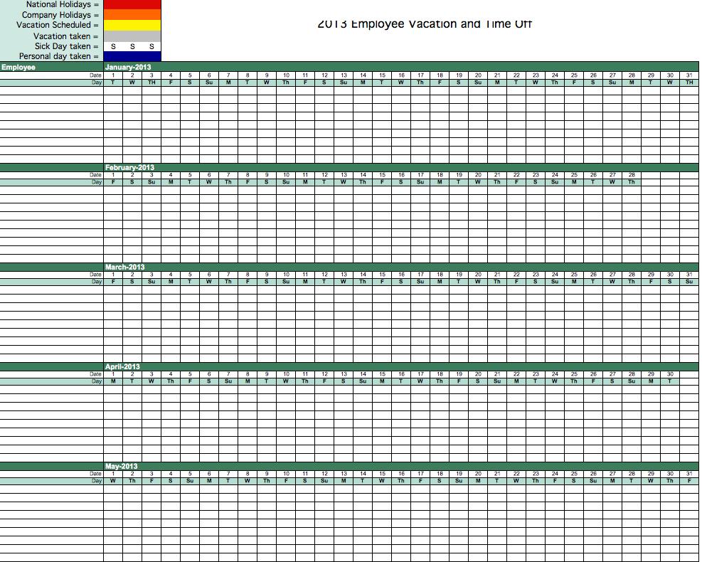 track employee attendance excel