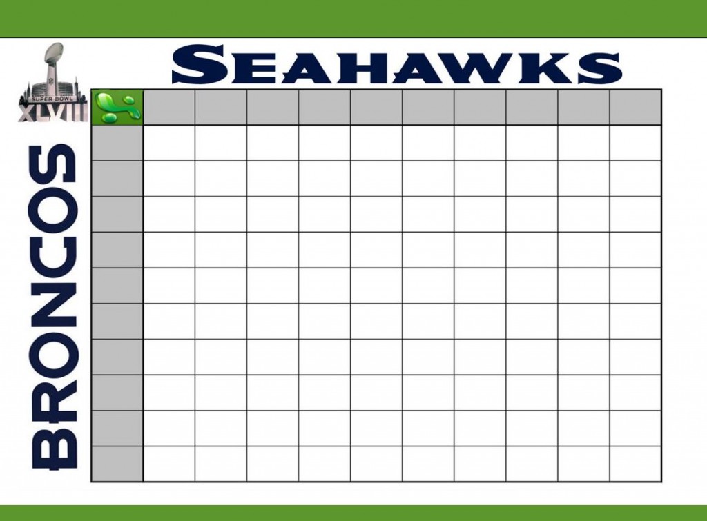 free super bowl squares template