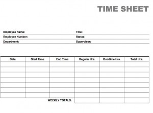 printable time card