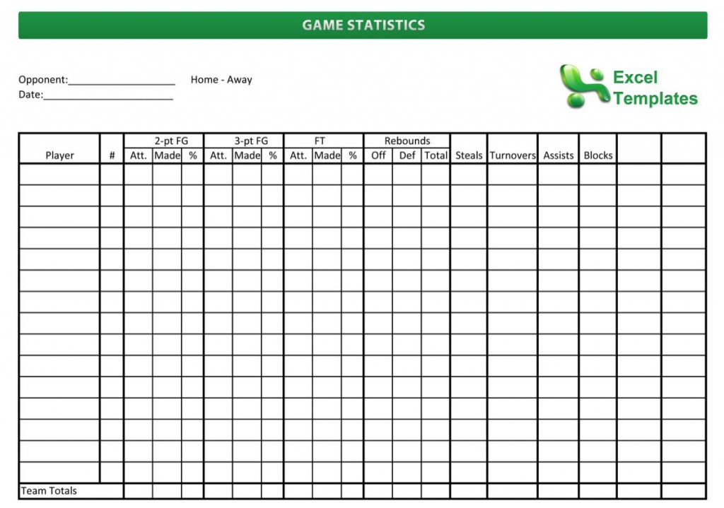 Website Statistics Excel Template