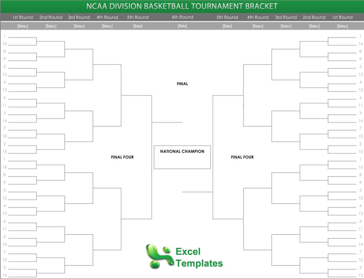 tournament template excel