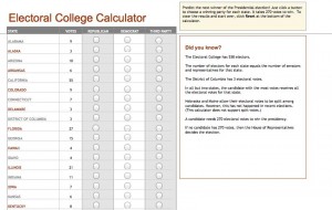electoral college tracking calculator 