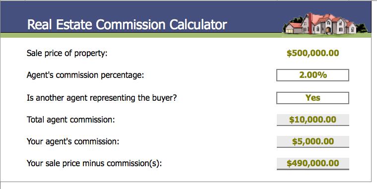 free real estate commission calculator