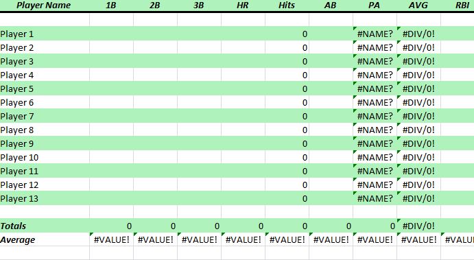 HOW TO Manage a Youth Baseball Lineup (FREE Spreadsheet Template) 