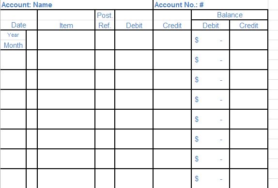 Bookkeeping Excel Templates