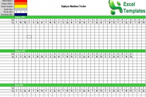 employee attendance tracker template attendees sheet