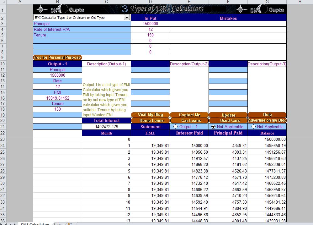 online finance calculator