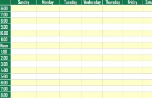 Weekly Schedule Planner Template