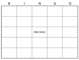 Example of Blank Bingo Cards