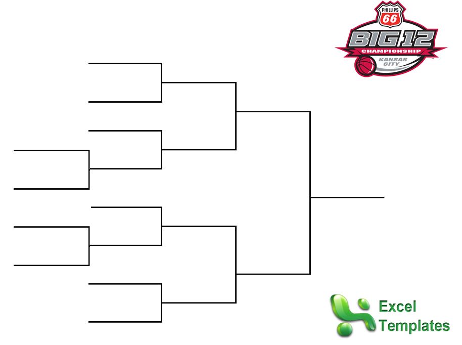 Big 12 Tournament Bracket from ExcelTemplates.net