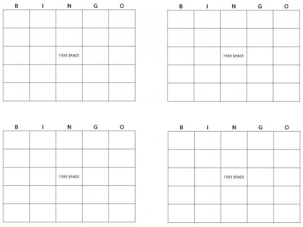 Bingo Card Template Excel