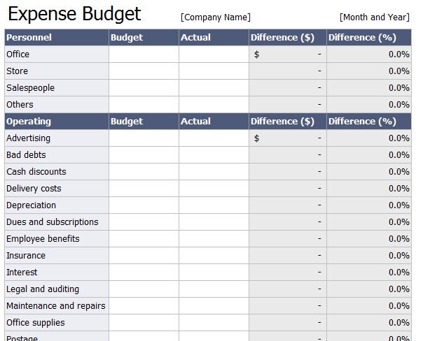 you need a budget spreadsheet