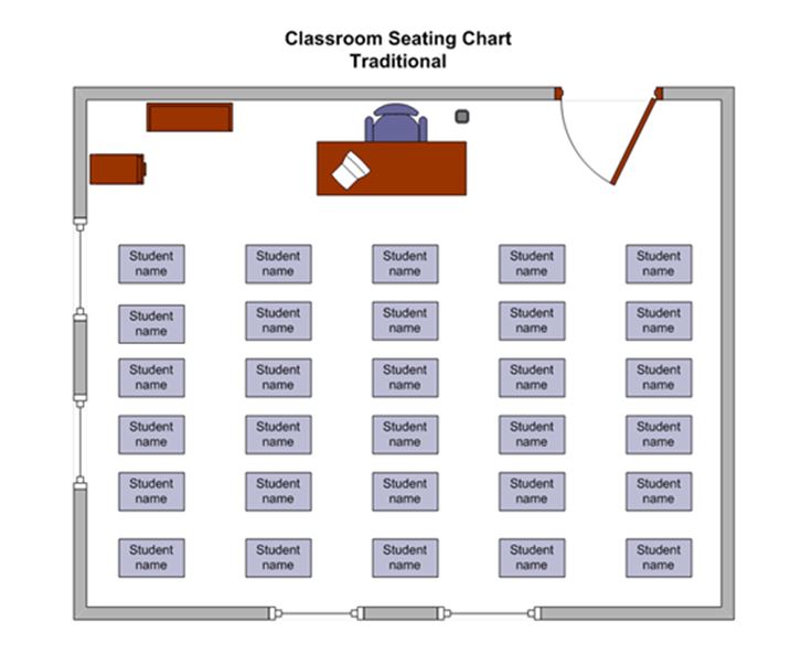 Seating Chart Template Classroom Free