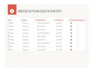 Free Medication Schedule Template