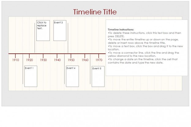 timeline templates for ms excel