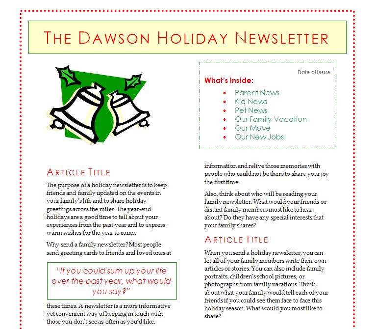 holiday-newsletter-template-free-holiday-newsletter-templates