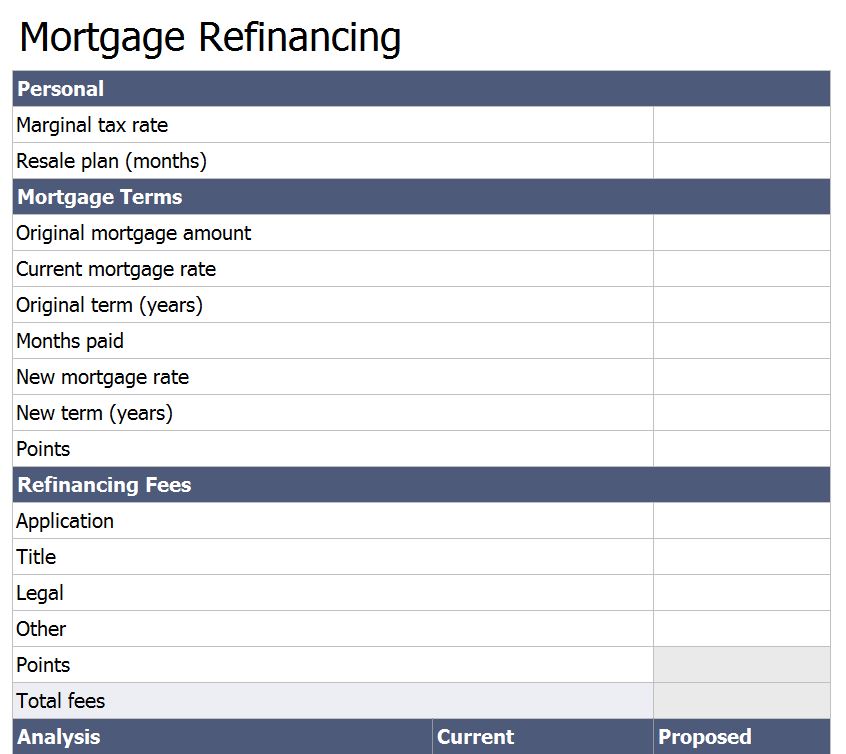 mortgage calculator with known payment