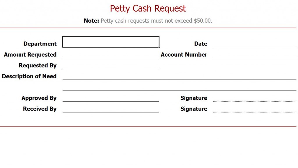 Download Request For Petty Cash Template - piratebaymother