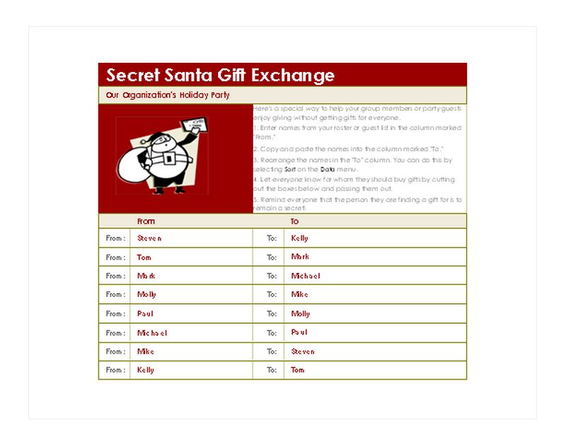 Secret Santa Generator With Wish List