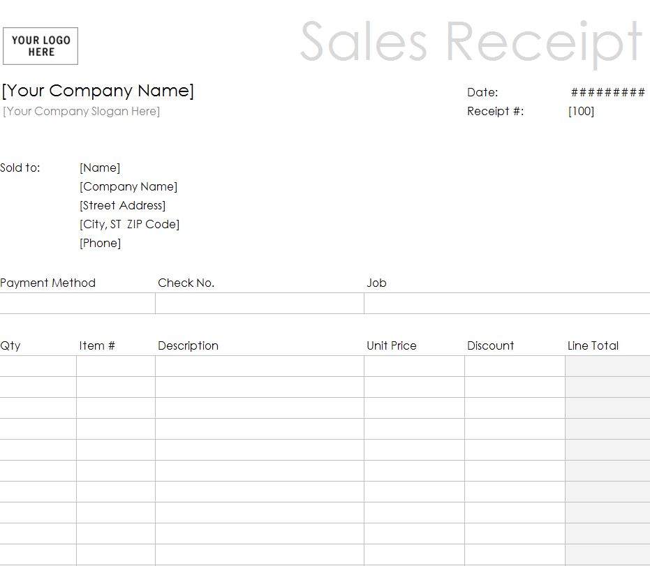 Simple Sales Receipt Template Free Receipt Template Free Download