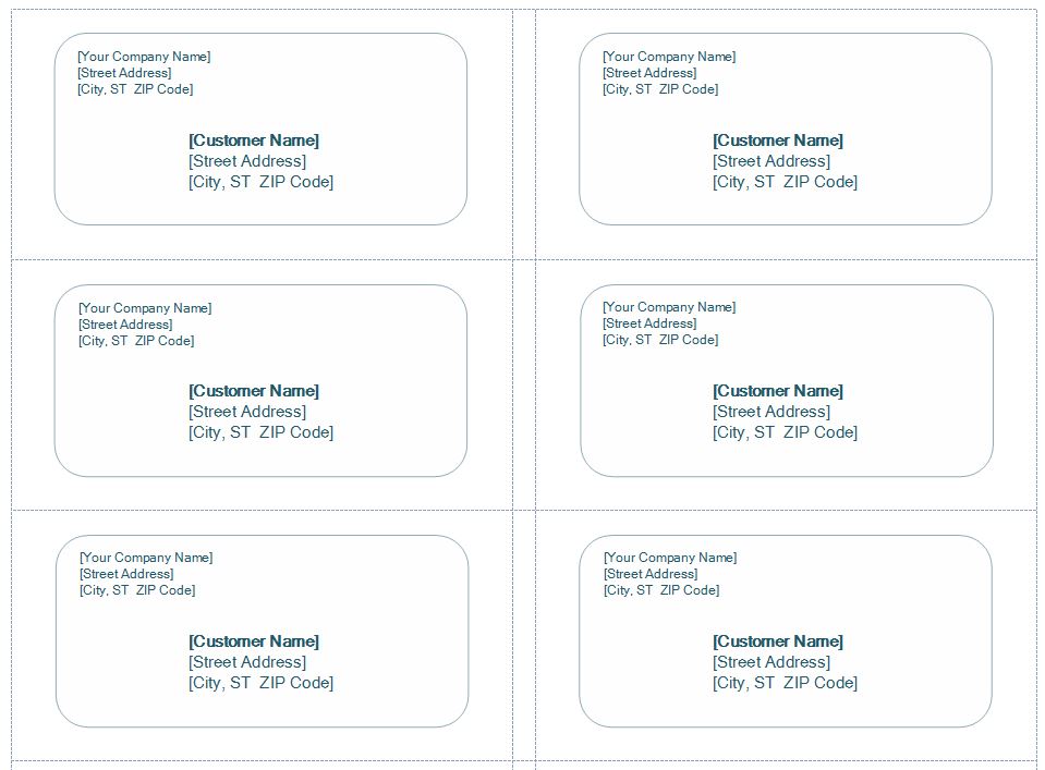 Avery Template 5366 Excel