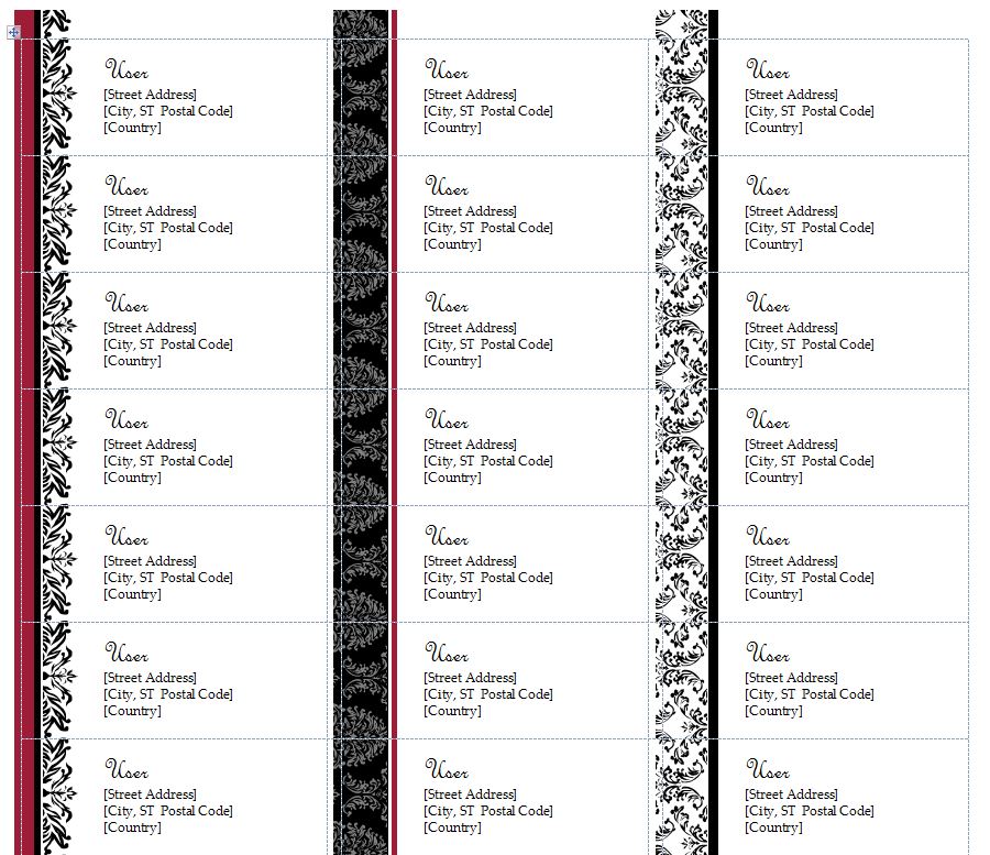 avery label templates for indesign