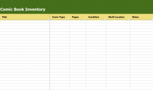 Free Comic Book Inventory