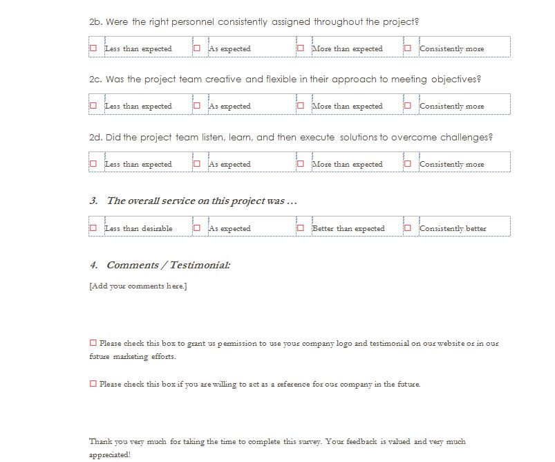 Customer Satisfaction Template from exceltemplates.net