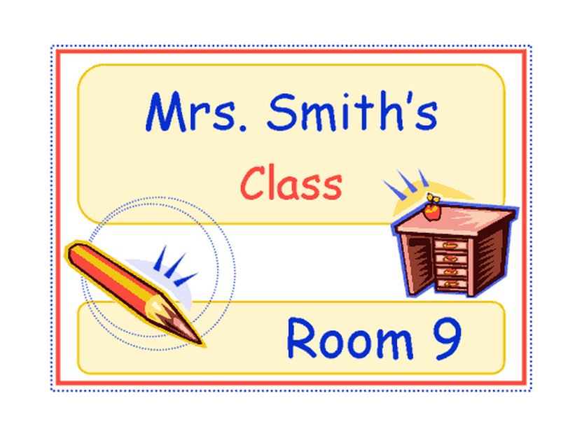 Free Classroom Signs