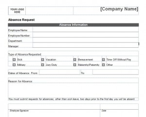 Free Employee Vacation Request Form