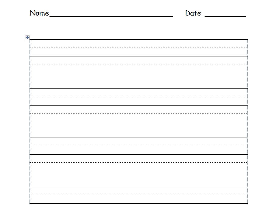 Printable Handwriting Worksheets