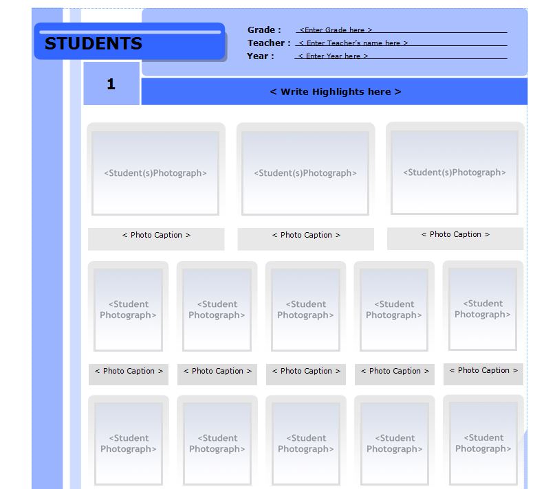 Free Yearbook Template