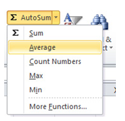 Autosum in Excel