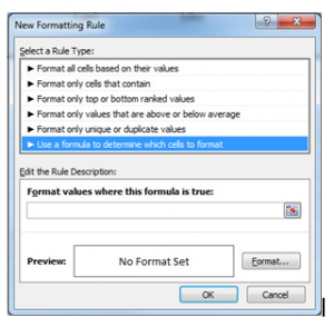 Conditional Formatting in Excel