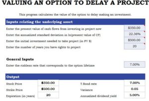 Delay a Project Template