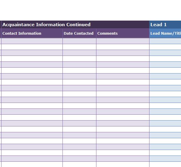 Job Search Tracking Spreadsheet