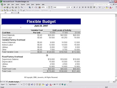 Flexible Budget