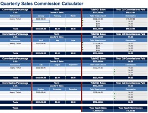 quarterly sales commission calculator template