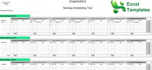 Examples of Nurse Staffing Schedules