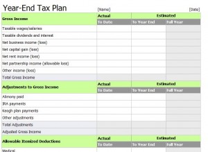 Excel Tax Return Workpapers Preparation Template